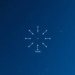 Gwiazda Polarna na nocnym niebie wskazująca kierunek północny