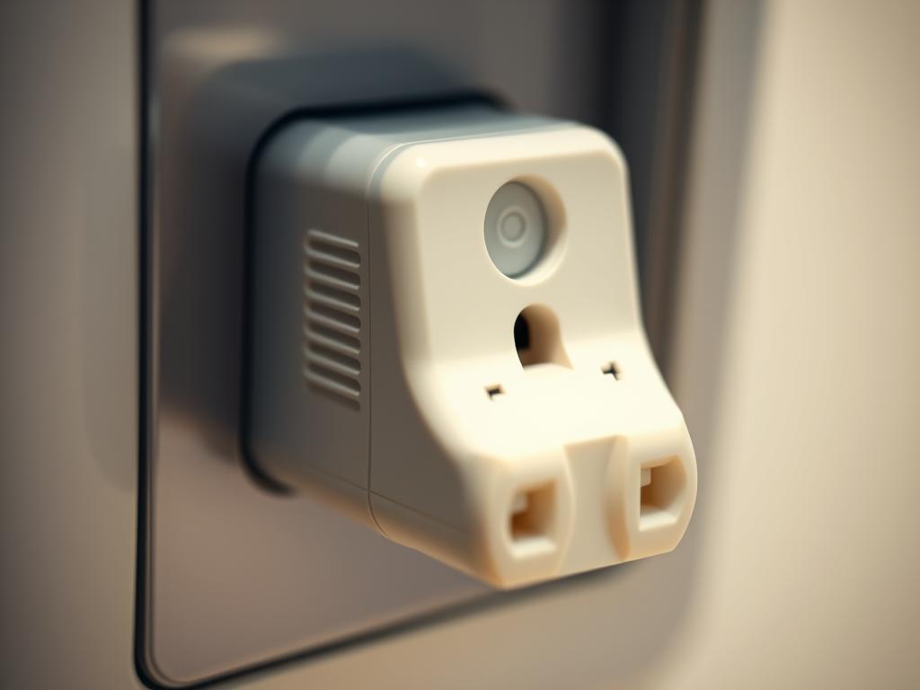 Japońskie gniazdko elektryczne z adapterem podróżnym, co zabrać na wakacje do Japonii