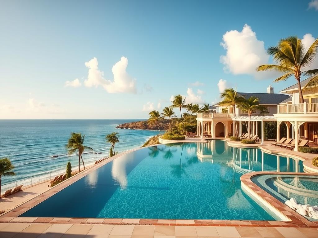 Luksusowy kurort na Barbadosie z basenem i widokiem na ocean