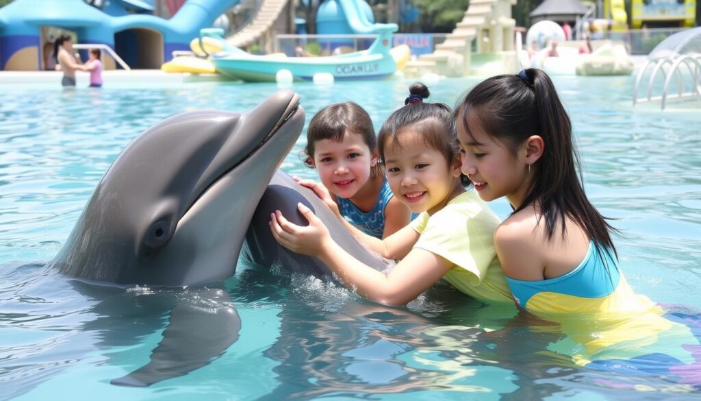 Ocean World Adventure Park w Puerto Plata z delfinami i dziećmi