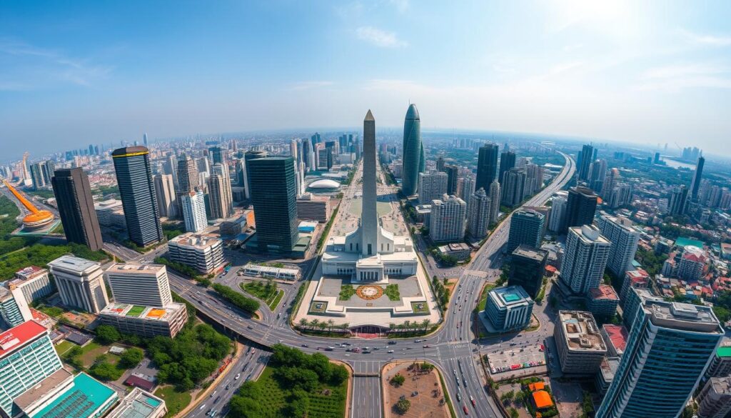 Panorama Dżakarty - stolicy Indonezji