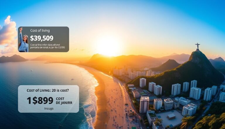 Panorama Rio de Janeiro z widokiem na plażę Copacabana i koszty życia w Brazylii