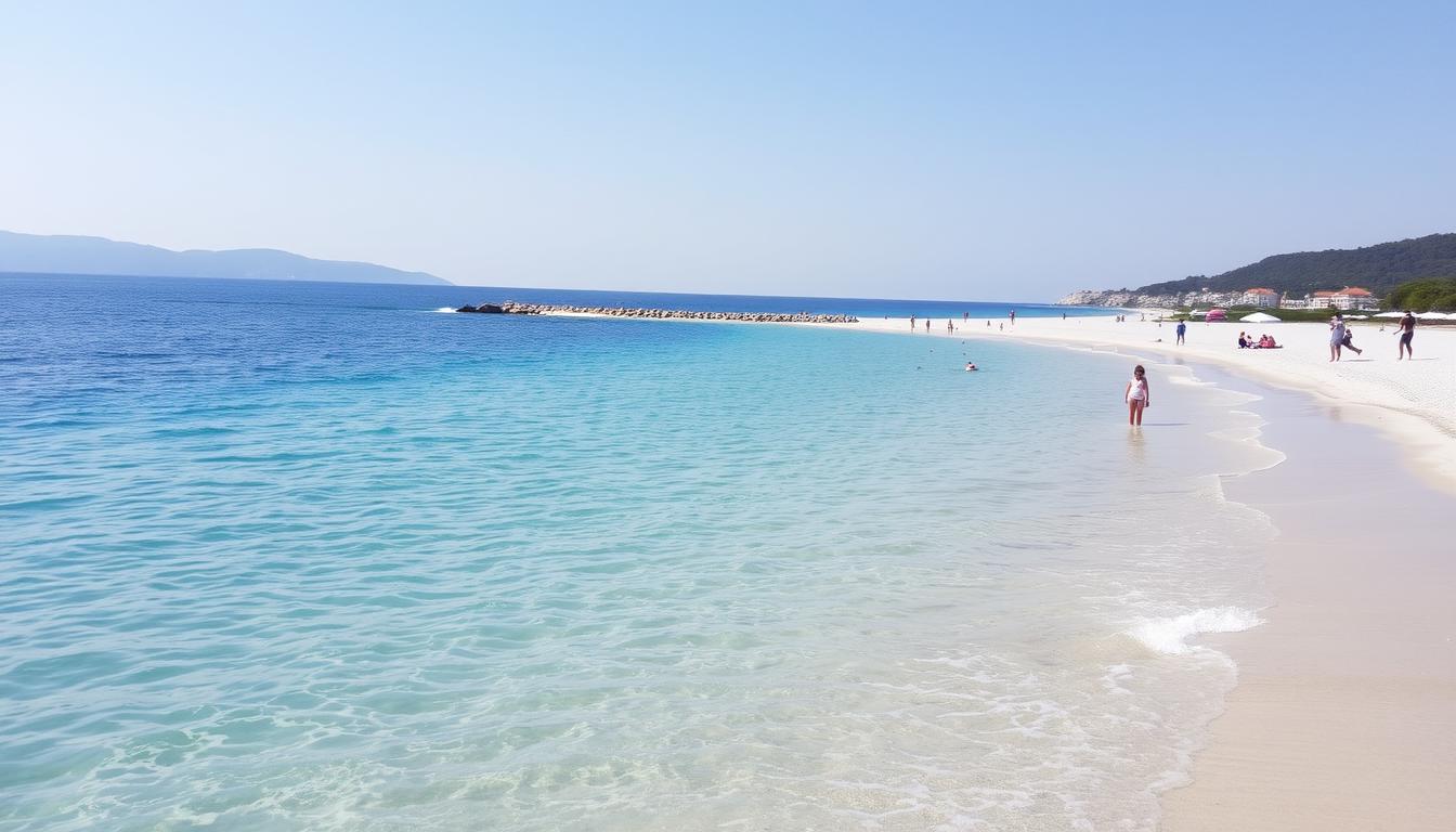Plaża w Tsilivi na Zakynthos, idealna dla rodzin z dziećmi