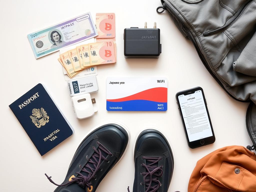 Niezbędne rzeczy do zabrania na wyjazd do Japonii - dokumenty, adapter, karta IC