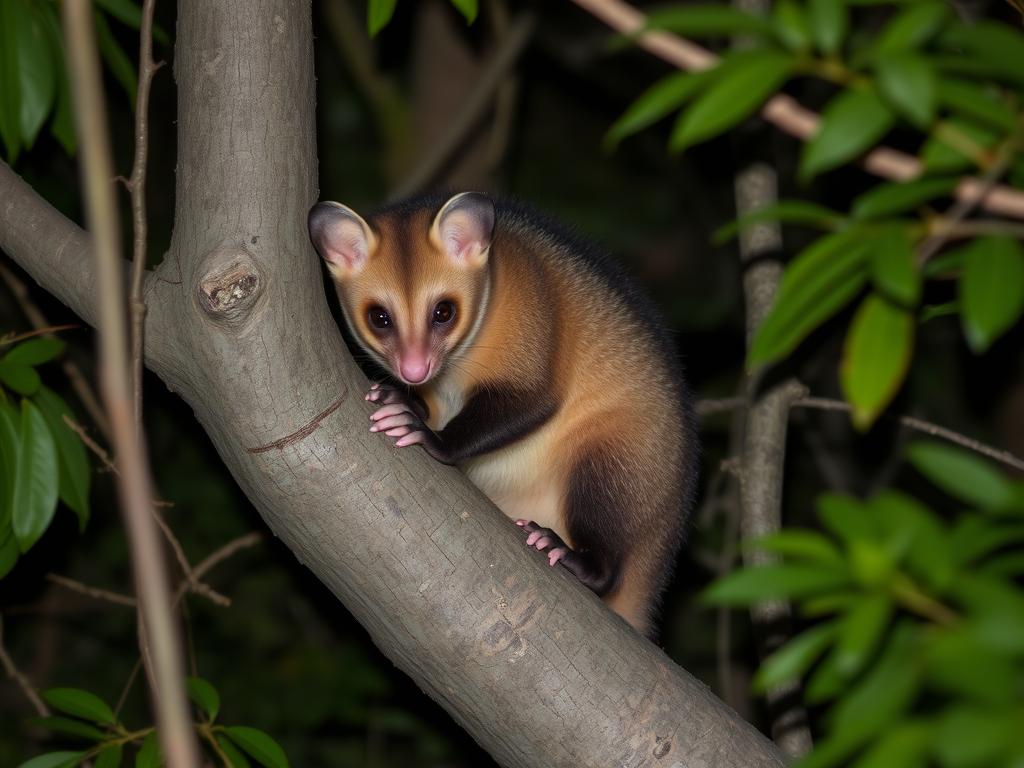 Opos brushtail, jeden z inwazyjnych gatunków w Nowej Zelandii, stanowiący zagrożenie dla lokalnej fauny