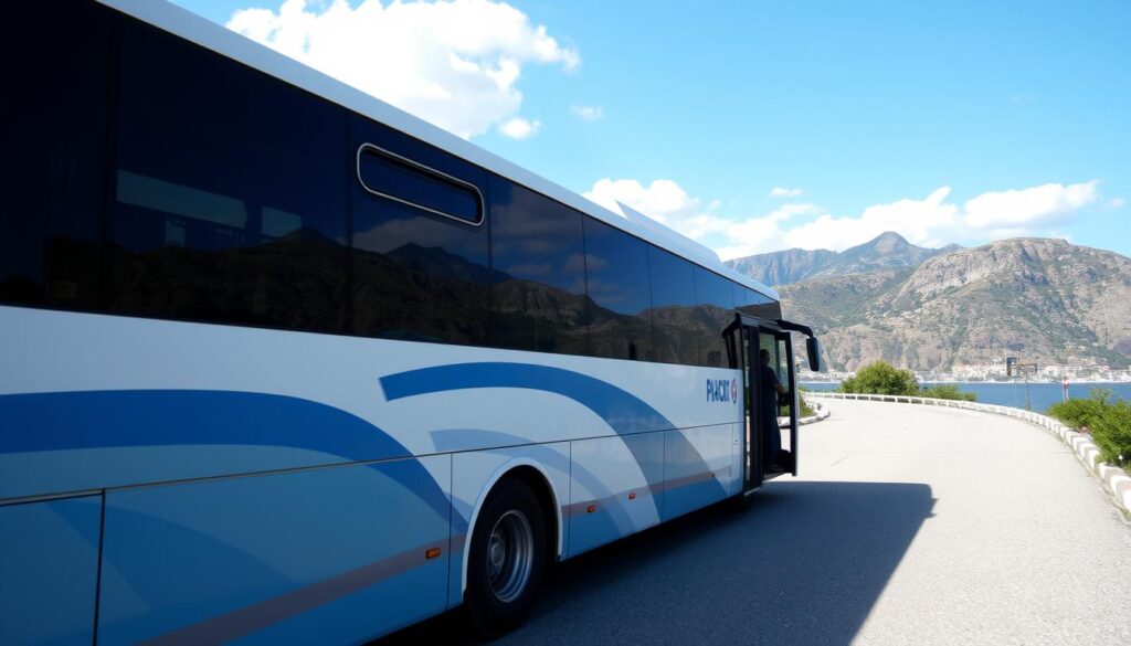Transport publiczny w Albanii - autobus międzymiastowy