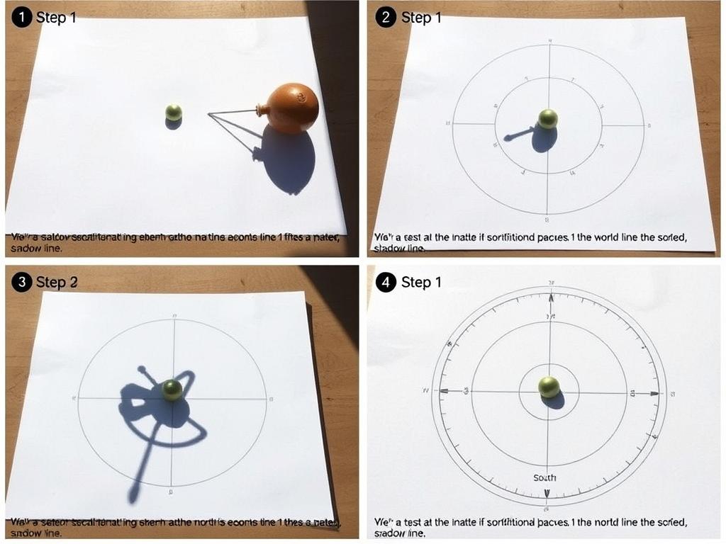 Wyznaczanie kierunków świata za pomocą gnomonu