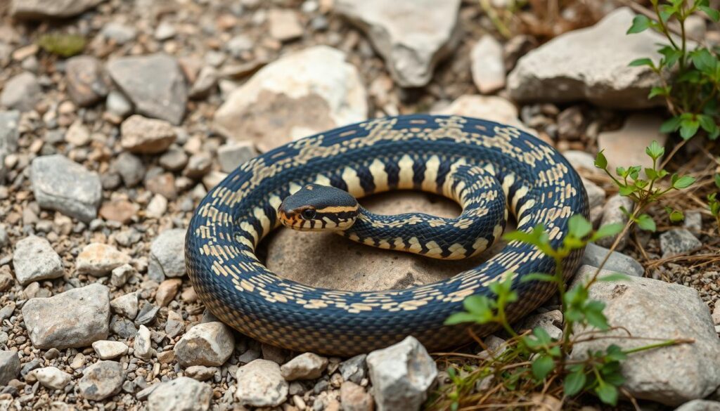 Żmija zygzakowata (Vipera berus) w naturalnym środowisku we Włoszech