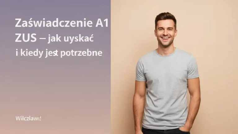 Zaświadczenie A1 ZUS - jak uzyskać i kiedy jest potrzebne - ilustracja